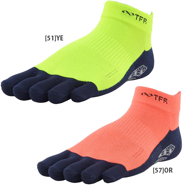 【ネコポス送料無料】R×LタケダレッグType-TFRグリップソックス5本指RN5009Gランニングソックスアンクルソックス5本指滑り止め付き