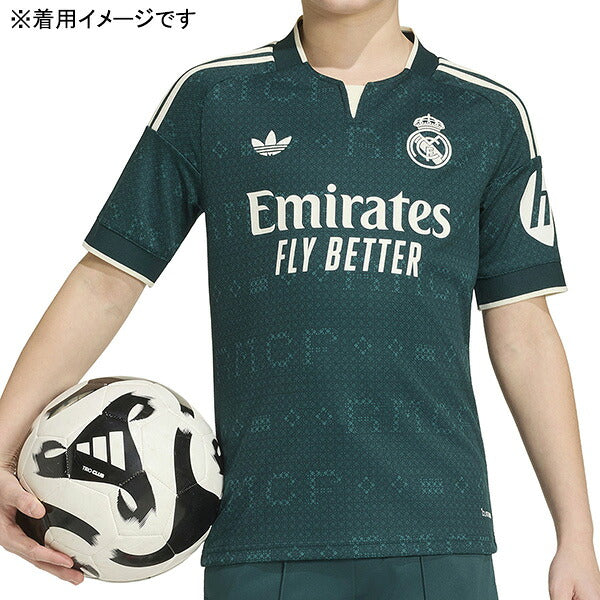レアルマドリードジュニアRMD2026-27レプリカアウェイユニフォーム半袖RP592-KC3991サッカーグリーン子供用アディダスadidas
