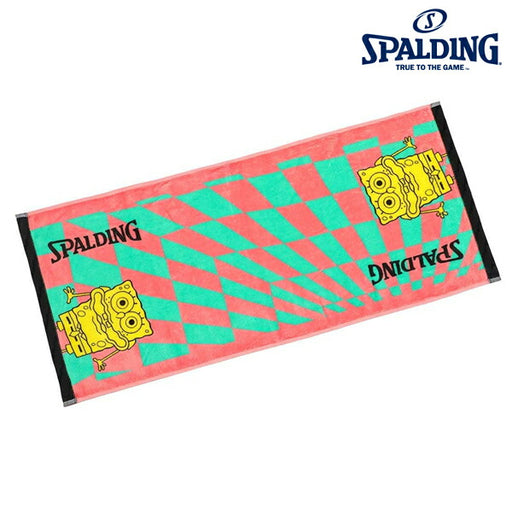 【ショップ限定エントリーでさらに+9倍】スポルティングspaldingバスケットボールプリントタオルスポーツタオルスポンジ・ボブチェッカーフラッグSAT211310