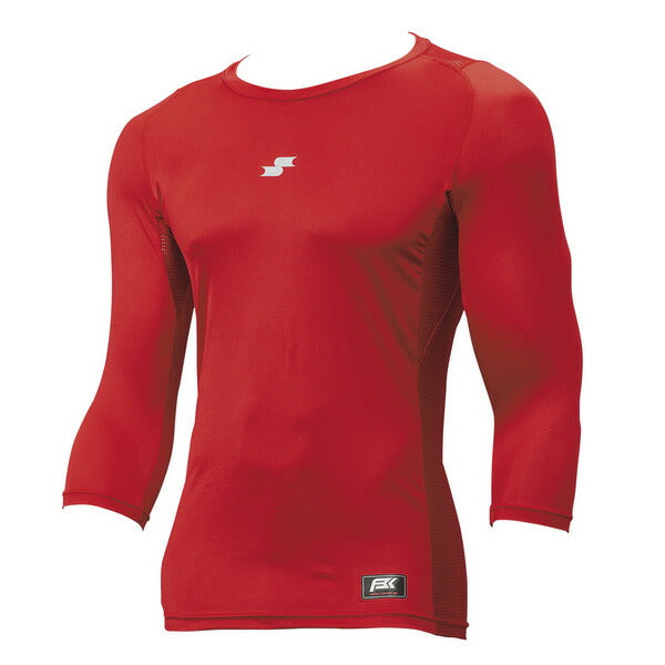 【ショップ限定エントリーでさらに+9倍】【ネコポス送料無料】エスエスケイSSK野球アンダーシャツ7分袖SCBローネックフィットアンダーシャツSCB024L7