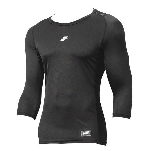 【ショップ限定エントリーでさらに+9倍】【ネコポス送料無料】エスエスケイSSK野球アンダーシャツ7分袖SCBローネックフィットアンダーシャツSCB024L7