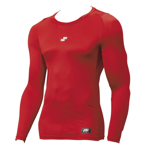 【ネコポス送料無料】エスエスケイSSK野球ジュニアアンダーシャツ長袖SCBローネックフィットアンダーシャツSCB024LLJ子供