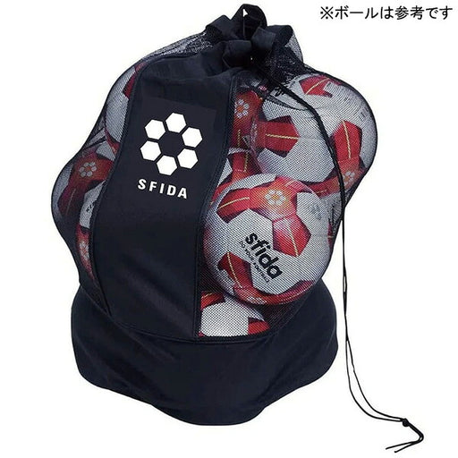 スフィーダSFIDAボールバッグSH23B19サッカーフットサル5号球12球収納可能ブラック
