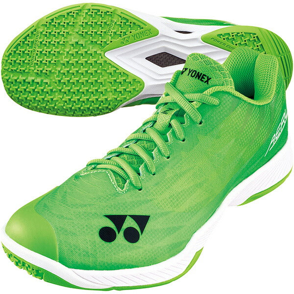 【ショップ限定エントリーでさらに+9倍】ヨネックスYONEXメンズバドミントンシューズパワークッションエアラスZワイド4EワイドフラッシュグリーンSHBAZ2WY-359