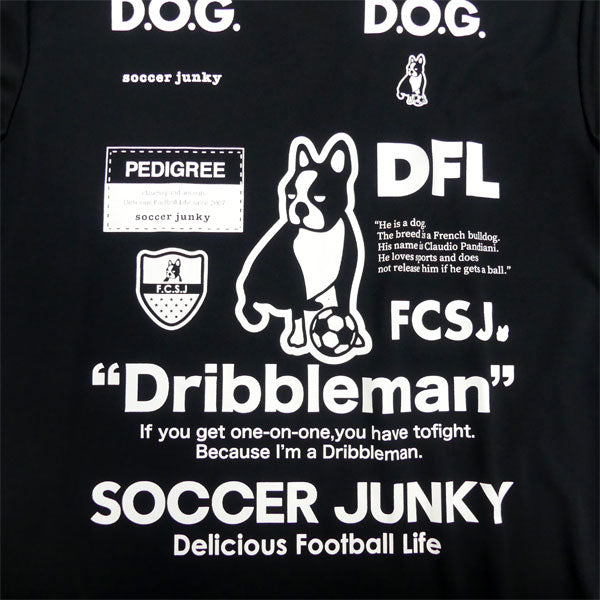 【ネコポス送料無料】サッカージャンキーsoccerjunkyDRIBBLEMANロングドライTEESJ23D12サッカーフットサルプラクティスシャツ長袖メンズ
