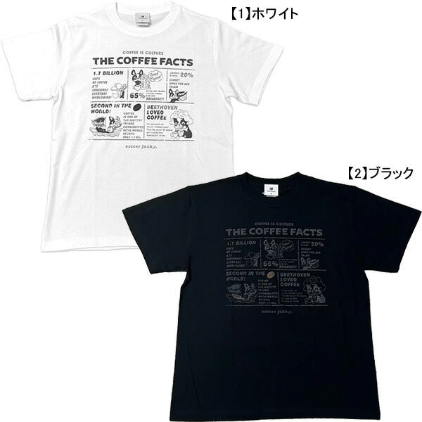 【ショップ限定エントリーでさらに+9倍】【ネコポス送料無料】サッカージャンキーSoccerJunkyCOFFEEFACTS+1半袖TEESJ25A63サッカーフットサルカジュアルTシャツ半袖メンズ