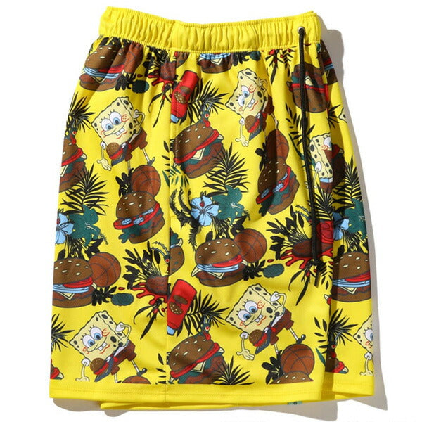 【ショップ限定エントリーでさらに+9倍】スポルディングSPALDINGジュニアバスケットボールゲームパンツスポンジボブ総柄ショーツSJP25068S