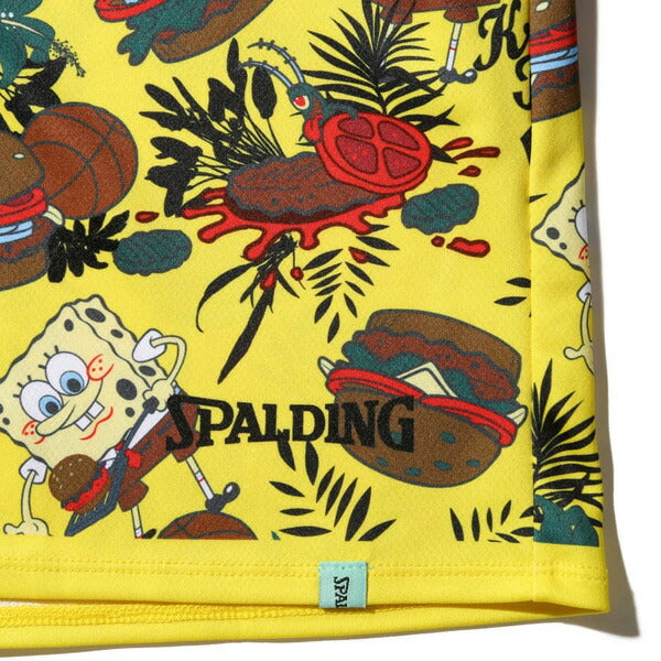 【ショップ限定エントリーでさらに+9倍】スポルディングSPALDINGジュニアバスケットボールゲームパンツスポンジボブ総柄ショーツSJP25068S