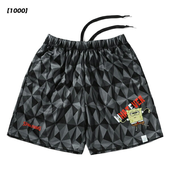 スポルディングSPALDINGジュニアバスケットボールTプラクティスパンツスポンジ・ボブフレーズSJP25179S