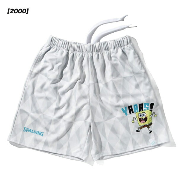 【ショップ限定エントリーでさらに+9倍】スポルディングSPALDINGジュニアバスケットボールTプラクティスパンツスポンジ・ボブフレーズSJP25179S
