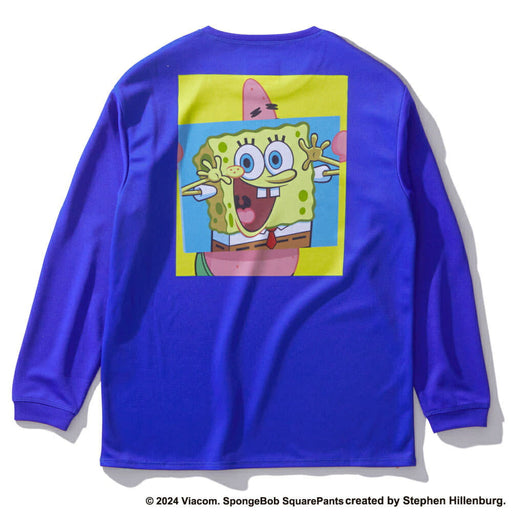 【ショップ限定エントリーでさらに+9倍】SPALDINGスポルディングジュニアロングTシャツ長袖ロングスリーブTシャツスポンジボブビッグフェイスSJT24169S
