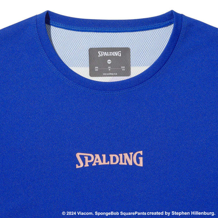 【ショップ限定エントリーでさらに+9倍】SPALDINGスポルディングジュニアロングTシャツ長袖ロングスリーブTシャツスポンジボブビッグフェイスSJT24169S