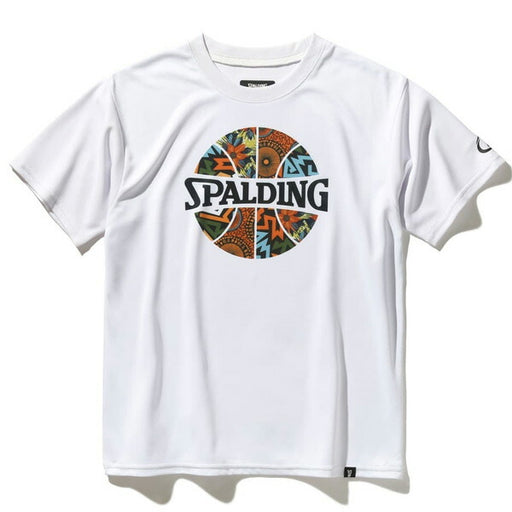 【ショップ限定エントリーでさらに+9倍】【ネコポス送料無料】スポルディングSPALDINGジュニアバスケットボールゲームシャツボールプリントバティックSJT25053