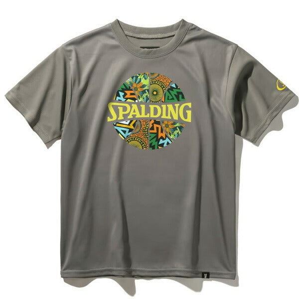 【ショップ限定エントリーでさらに+9倍】【ネコポス送料無料】スポルディングSPALDINGジュニアバスケットボールゲームシャツボールプリントバティックSJT25053