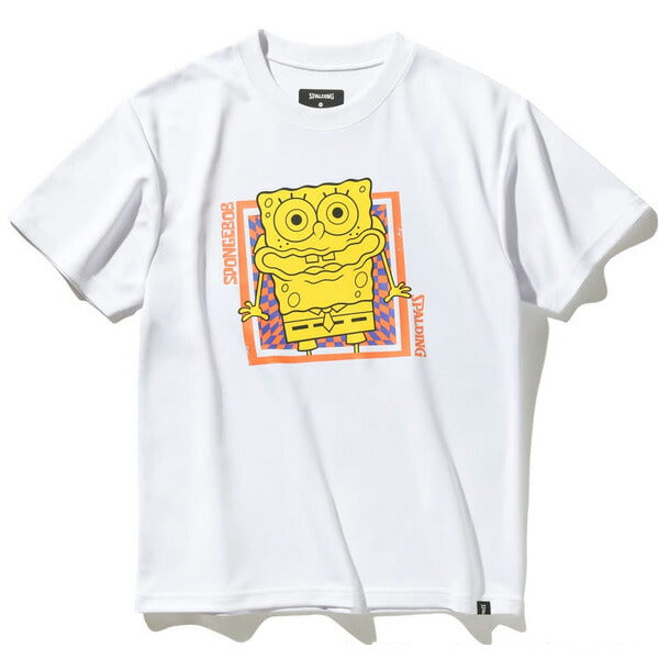 【ショップ限定エントリーでさらに+9倍】【ネコポス送料無料】スポルディングSPALDINGジュニアバスケットボールゲームシャツスポンジボブ全胸スクエアSJT25063S