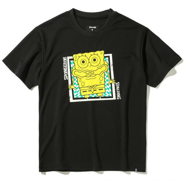 【ショップ限定エントリーでさらに+9倍】【ネコポス送料無料】スポルディングSPALDINGジュニアバスケットボールゲームシャツスポンジボブ全胸スクエアSJT25063S