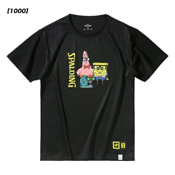 【ネコポス送料無料】スポルディングSPALDINGジュニアバスケットボールTシャツスポンジ・ボブドレスアップSJT25177S