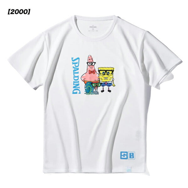 【ネコポス送料無料】スポルディングSPALDINGジュニアバスケットボールTシャツスポンジ・ボブドレスアップSJT25177S