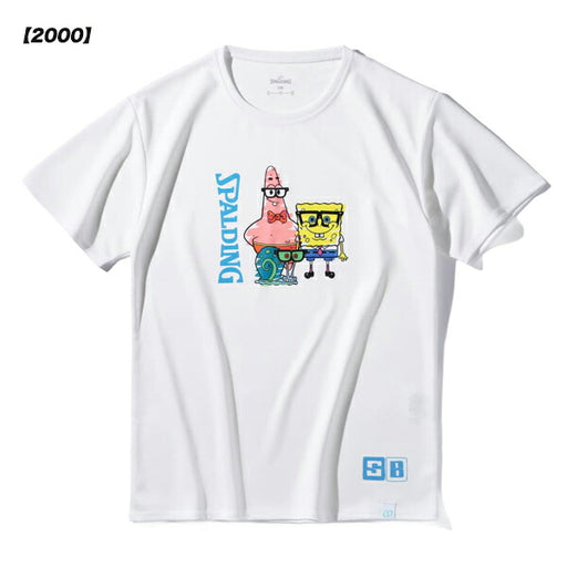 【ショップ限定エントリーでさらに+9倍】【ネコポス送料無料】スポルディングSPALDINGジュニアバスケットボールTシャツスポンジ・ボブドレスアップSJT25177S