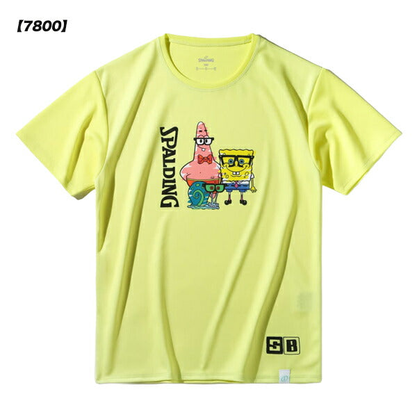 【ネコポス送料無料】スポルディングSPALDINGジュニアバスケットボールTシャツスポンジ・ボブドレスアップSJT25177S