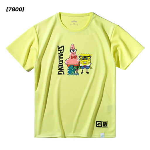 【ショップ限定エントリーでさらに+9倍】【ネコポス送料無料】スポルディングSPALDINGジュニアバスケットボールTシャツスポンジ・ボブドレスアップSJT25177S