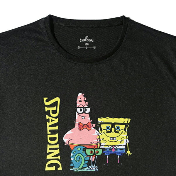 【ネコポス送料無料】スポルディングSPALDINGジュニアバスケットボールTシャツスポンジ・ボブドレスアップSJT25177S