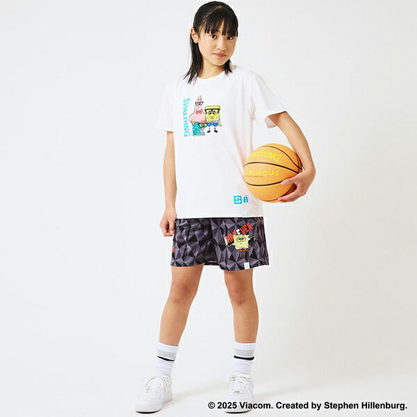 【ネコポス送料無料】スポルディングSPALDINGジュニアバスケットボールTシャツスポンジ・ボブドレスアップSJT25177S