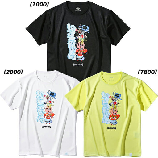 【ネコポス送料無料】スポルディングSPALDINGジュニアバスケットボールTシャツスポンジ・ボブキャラクターズSJT25178S