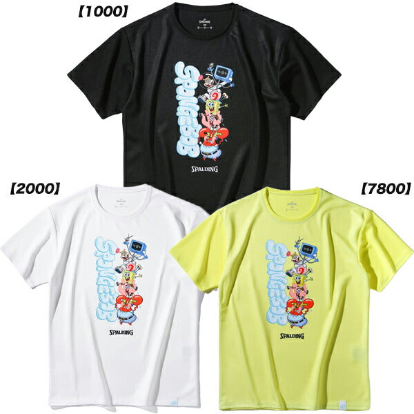 【ネコポス送料無料】スポルディングSPALDINGジュニアバスケットボールTシャツスポンジ・ボブキャラクターズSJT25178S
