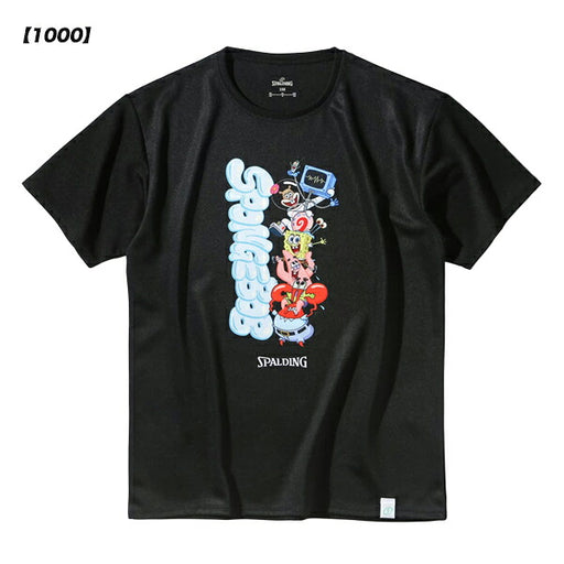 【ネコポス送料無料】スポルディングSPALDINGジュニアバスケットボールTシャツスポンジ・ボブキャラクターズSJT25178S