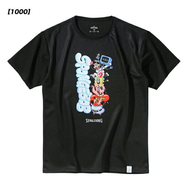 【ネコポス送料無料】スポルディングSPALDINGジュニアバスケットボールTシャツスポンジ・ボブキャラクターズSJT25178S