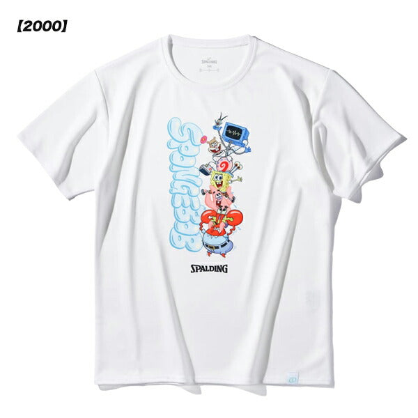 【ネコポス送料無料】スポルディングSPALDINGジュニアバスケットボールTシャツスポンジ・ボブキャラクターズSJT25178S