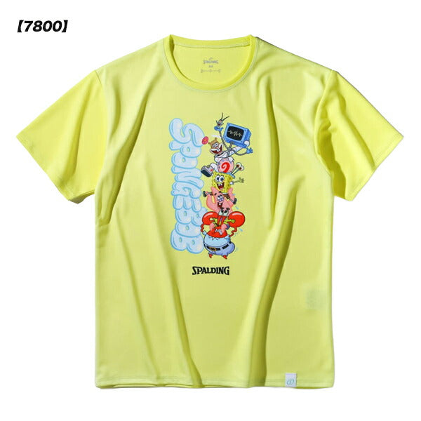 【ネコポス送料無料】スポルディングSPALDINGジュニアバスケットボールTシャツスポンジ・ボブキャラクターズSJT25178S