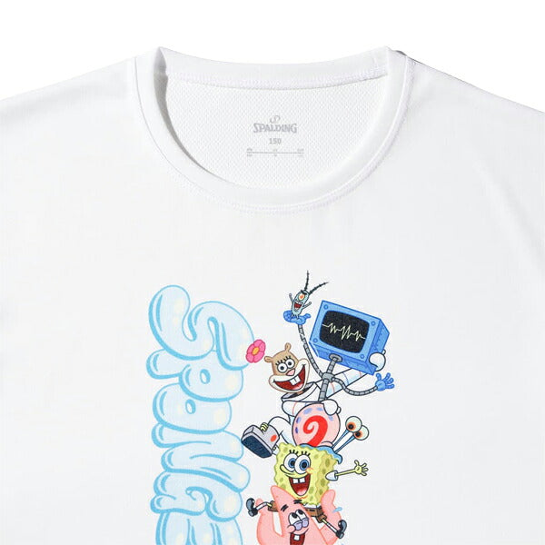 【ネコポス送料無料】スポルディングSPALDINGジュニアバスケットボールTシャツスポンジ・ボブキャラクターズSJT25178S