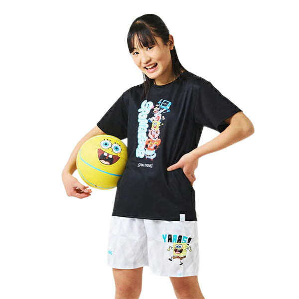 【ネコポス送料無料】スポルディングSPALDINGジュニアバスケットボールTシャツスポンジ・ボブキャラクターズSJT25178S