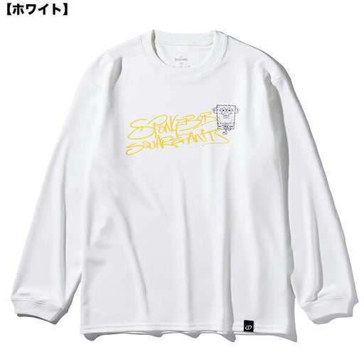【ネコポス送料無料】スポルディングSPALDINGジュニアロングスリーブTシャツスポンジ・ボブグラフィティバスケットボールSJT25186S