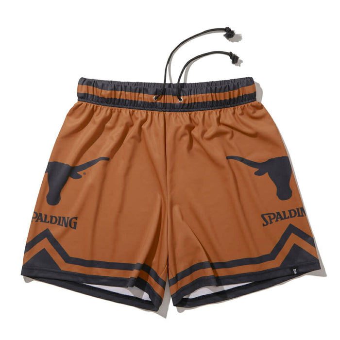 【ショップ限定エントリーでさらに+9倍】SPALDINGスポルディングジャージーショーツテキサスロングホーンズラインメンズバスケSMP24137TX