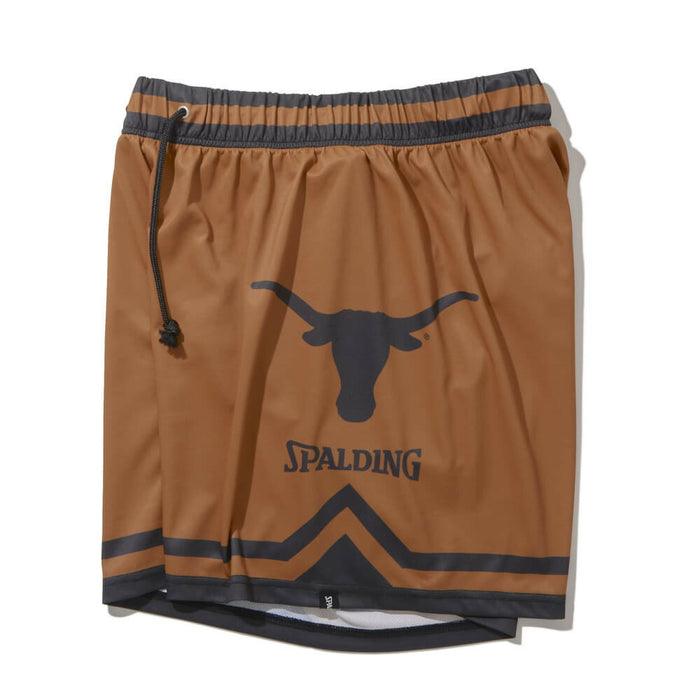 【ショップ限定エントリーでさらに+9倍】SPALDINGスポルディングジャージーショーツテキサスロングホーンズラインメンズバスケSMP24137TX