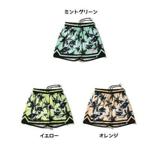 【ショップ限定エントリーでさらに+9倍】スポルディングSPALDINGバスケットボールパンツパームツリー総柄パンツSMP25007