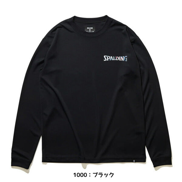 【ショップ限定エントリーでさらに+9倍】【ネコポス送料無料】スポルディングSPALDINGバスケットボールロングスリーブTシャツホログラムワードマーク練習着長袖長袖TシャツSMT22129