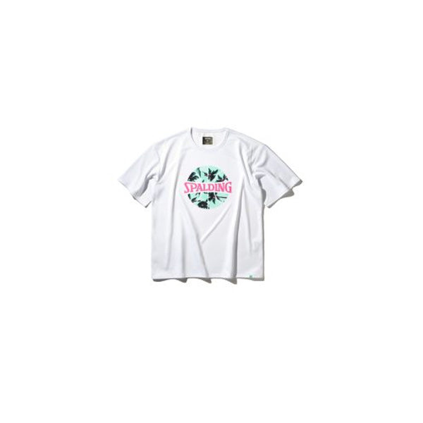 【ショップ限定エントリーでさらに+9倍】【ネコポス送料無料】スポルディングSPALDINGバスケットボールゲームシャツボールプリントパームツリーSMT25004