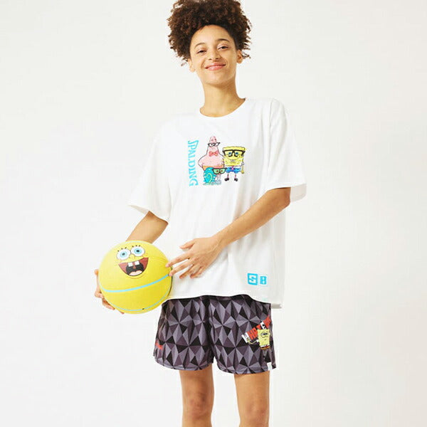 【ショップ限定エントリーでさらに+9倍】スポルディングSPALDINGバスケットボールTシャツスポンジ・ボブドレスアップSMT25146S