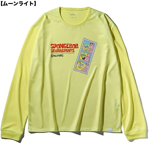【ネコポス送料無料】スポルディングSPALDINGロングスリーブTシャツスポンジ・ボブフォトバスケットボール長袖SMT25153S