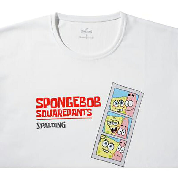 【ネコポス送料無料】スポルディングSPALDINGジュニアロングスリーブTシャツスポンジ・ボブフォトバスケットボールSJT25184S