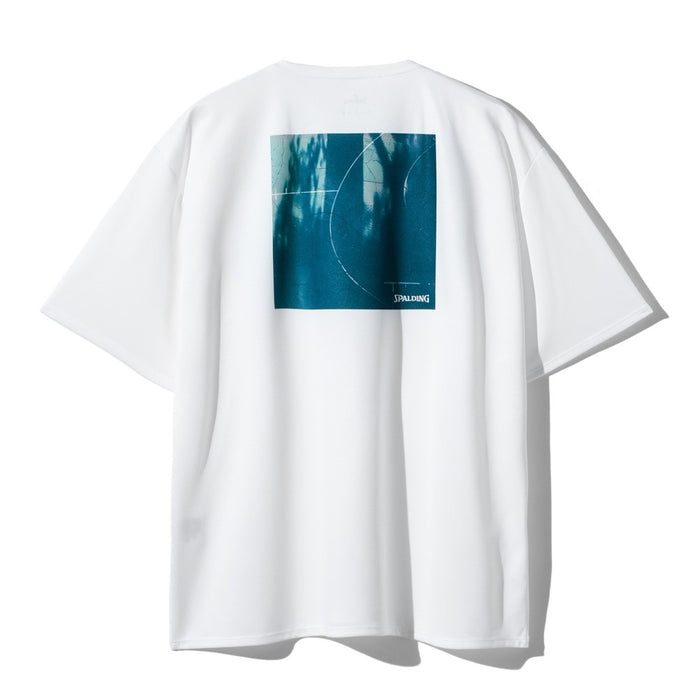 【ネコポス送料無料】スポルティングSPALDINGバスケットボールゲームシャツメンズレディースTシャツ半袖シャドウズオンコートバックSMT26007