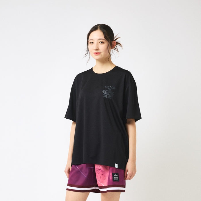 【ネコポス送料無料】スポルティングSPALDINGバスケットボールゲームシャツメンズレディースTシャツ半袖シャドウズオンコートバックSMT26007