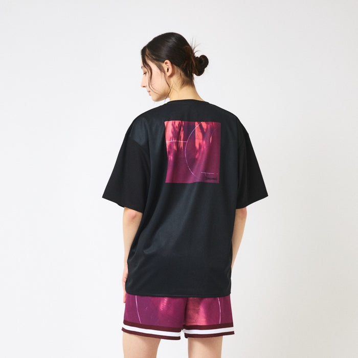 【ネコポス送料無料】スポルティングSPALDINGバスケットボールゲームシャツメンズレディースTシャツ半袖シャドウズオンコートバックSMT26007