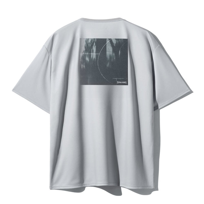 【ネコポス送料無料】スポルティングSPALDINGバスケットボールゲームシャツメンズレディースTシャツ半袖シャドウズオンコートバックSMT26007