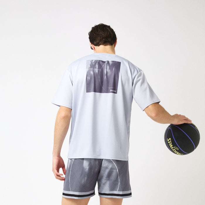 【ネコポス送料無料】スポルティングSPALDINGバスケットボールゲームシャツメンズレディースTシャツ半袖シャドウズオンコートバックSMT26007