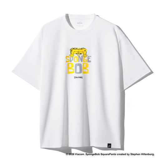 【ネコポス送料無料】スポルティングSPALDINGバスケットボールゲームシャツメンズレディースTシャツ半袖スポンジ･ボブモノクロームSMT26032S